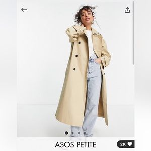 Asos petite trench coat